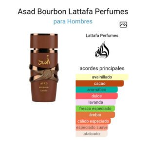 Asad Bourbon Lattafa Perfumes para Hombres